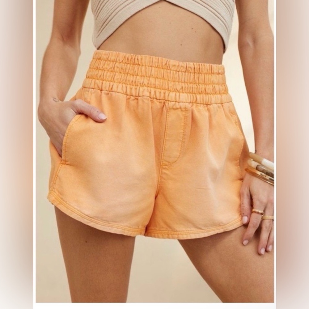 High-Rise Elastic Waist Peach Women’s